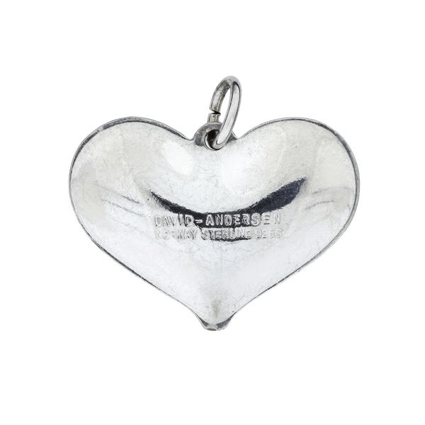 Vintage David Andersen Sterling Silver 1960's Enameled Heart